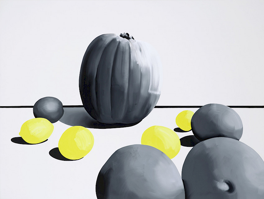 Las naranjas superan en número a la calabaza en la pintura
