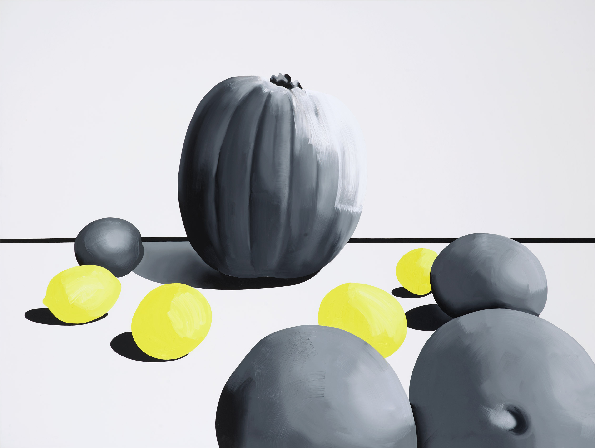 Las naranjas superan en número a la calabaza en la pintura